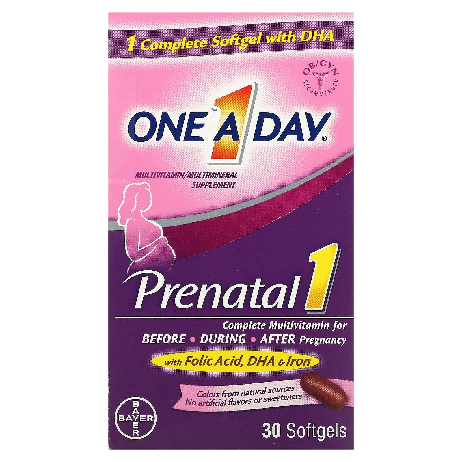 One A Day Womens Prenatal 1 Supplement - 30ct