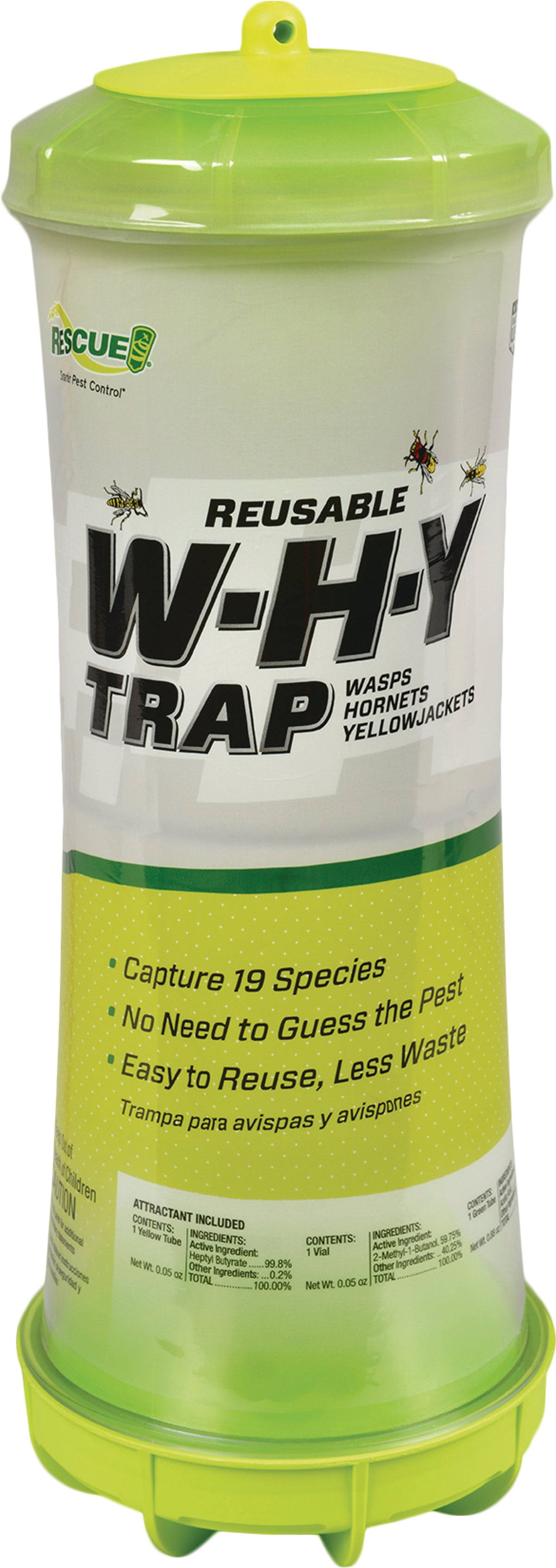 Rescue! Why Trap Non-Toxic Reusable Trap for Wasps, Hornets and Yellow Jackets