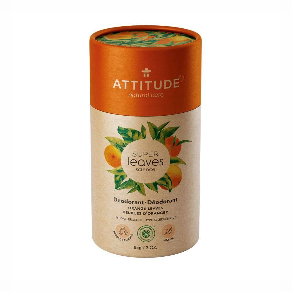 Attitude Super Leaves Deodorant Orange Leaves -- 3 oz