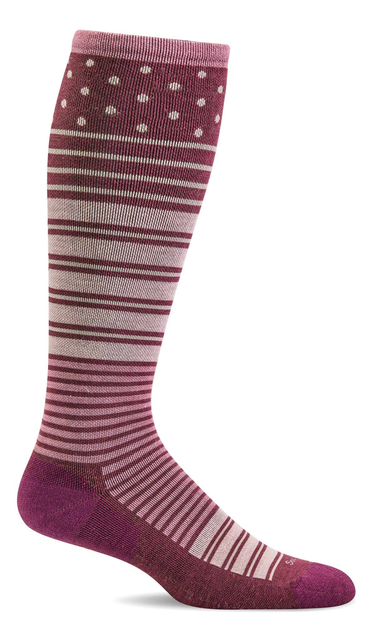 Sockwell Women's Twister Firm Compression Socks S/M / Mulberry