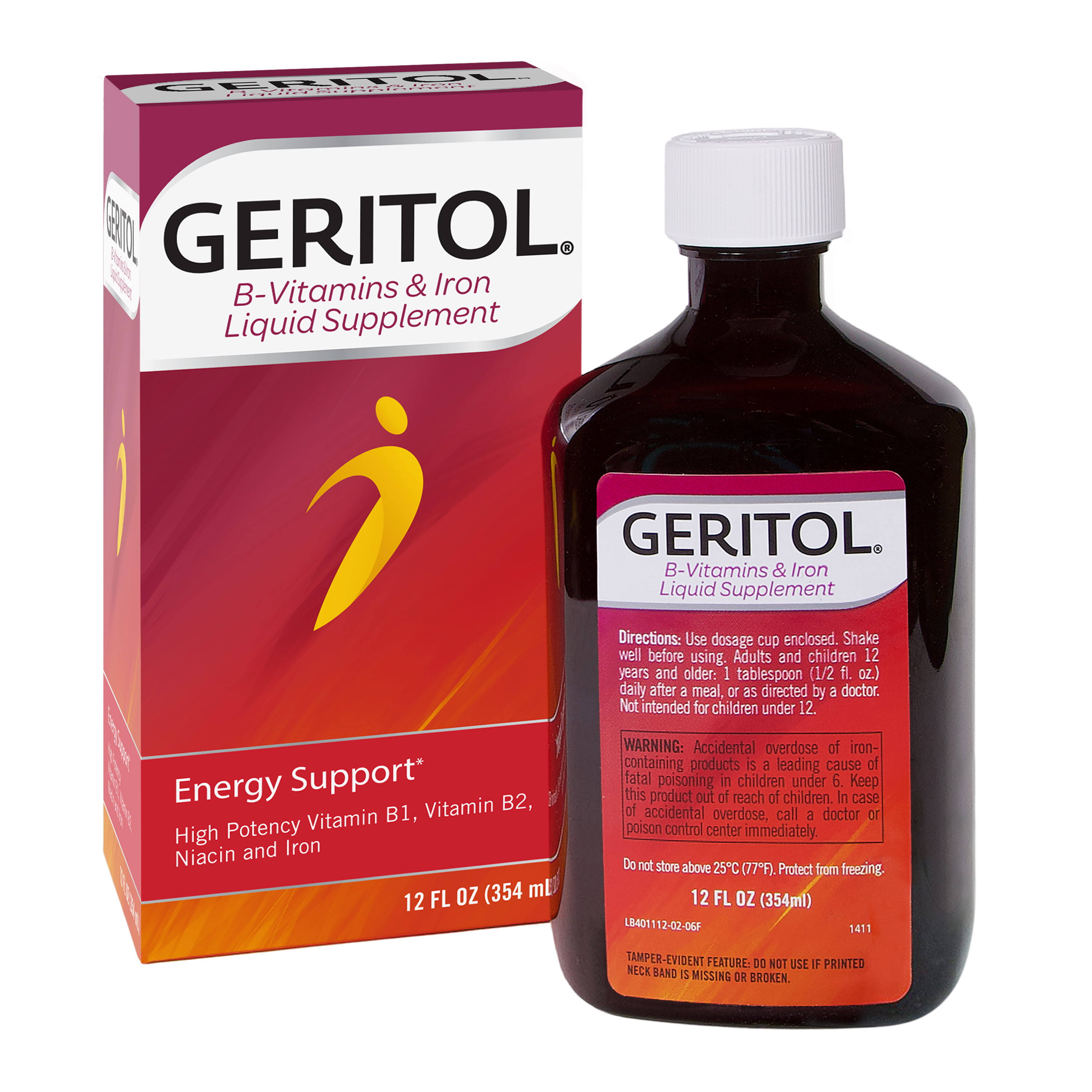 Geritol High Potency Vitamin and Iron Supplement - with Ferrex Tonic, 12oz