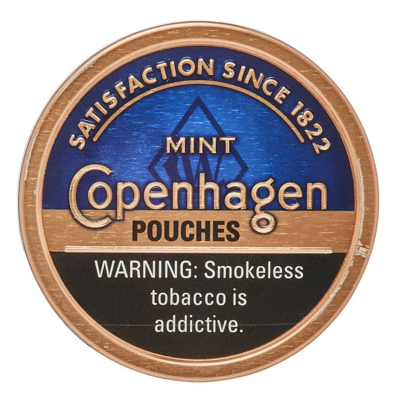 Copenhagen Smokeless Tobacco, Mint, Pouches - 0.82 (23.25 g)