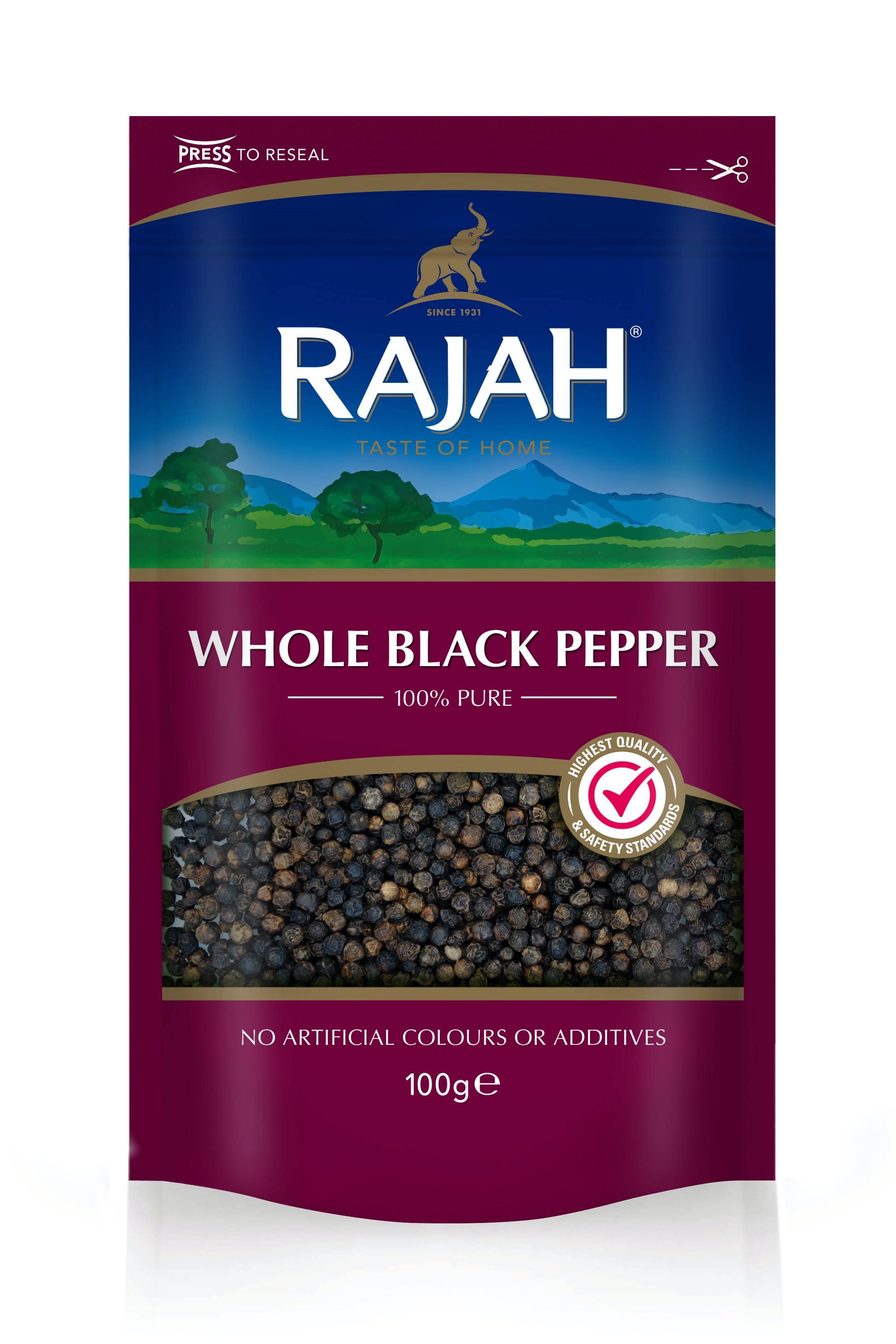 Rajah Whole Black Pepper - 100g