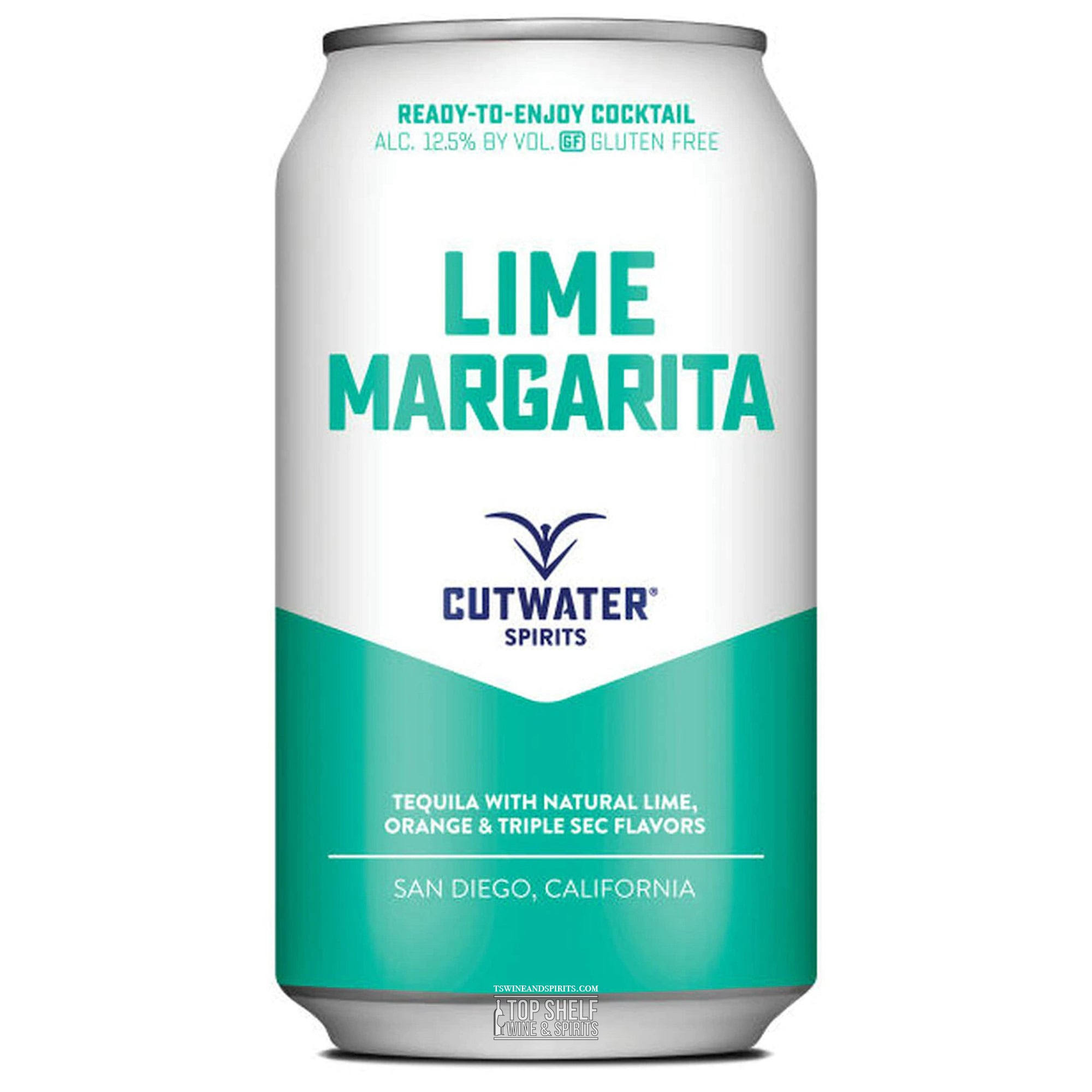 CutWater Spirits Tequila Margarita 4 x 355ml Pre-Bottled Cocktails | ABV 12.50% 142CL