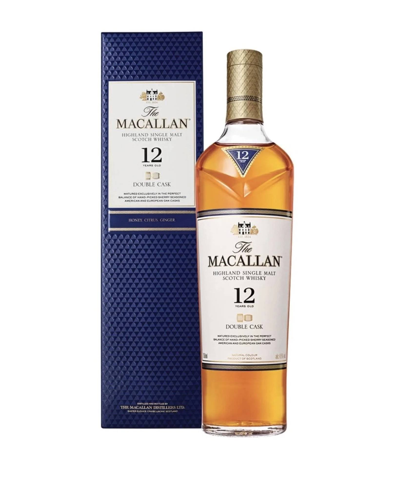 Macallan 12 Year Double Cask Single Malt Scotch Whiskey