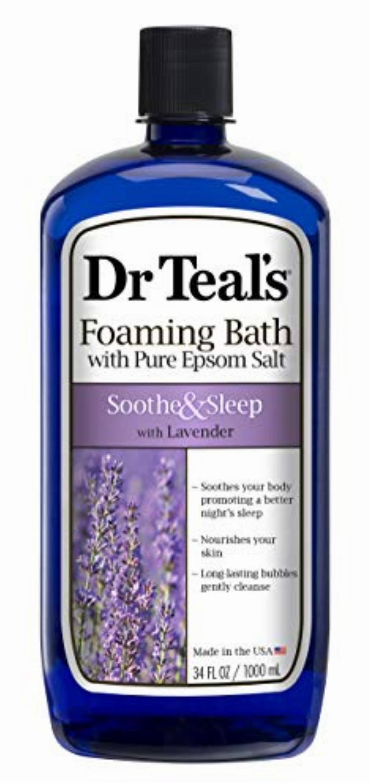 Dr Teal's Soothe and Sleep with Lavender Foaming Bath - 1000ml