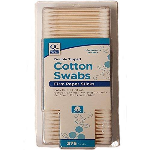 Quality Choice Double Tipped Cotton Swabs - 375 Swabs