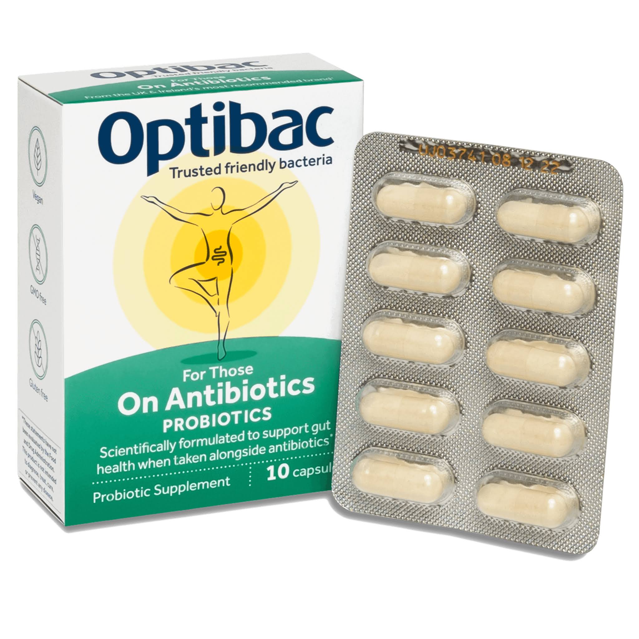 Optibac Probiotics For Those on Antibiotics - 10 Capsules