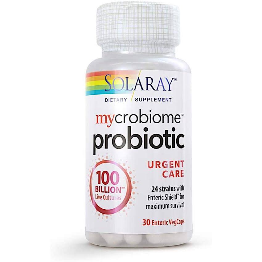 Solaray, Mycrobiome Probiotic Urgent Care, 30 Enteric VegCaps