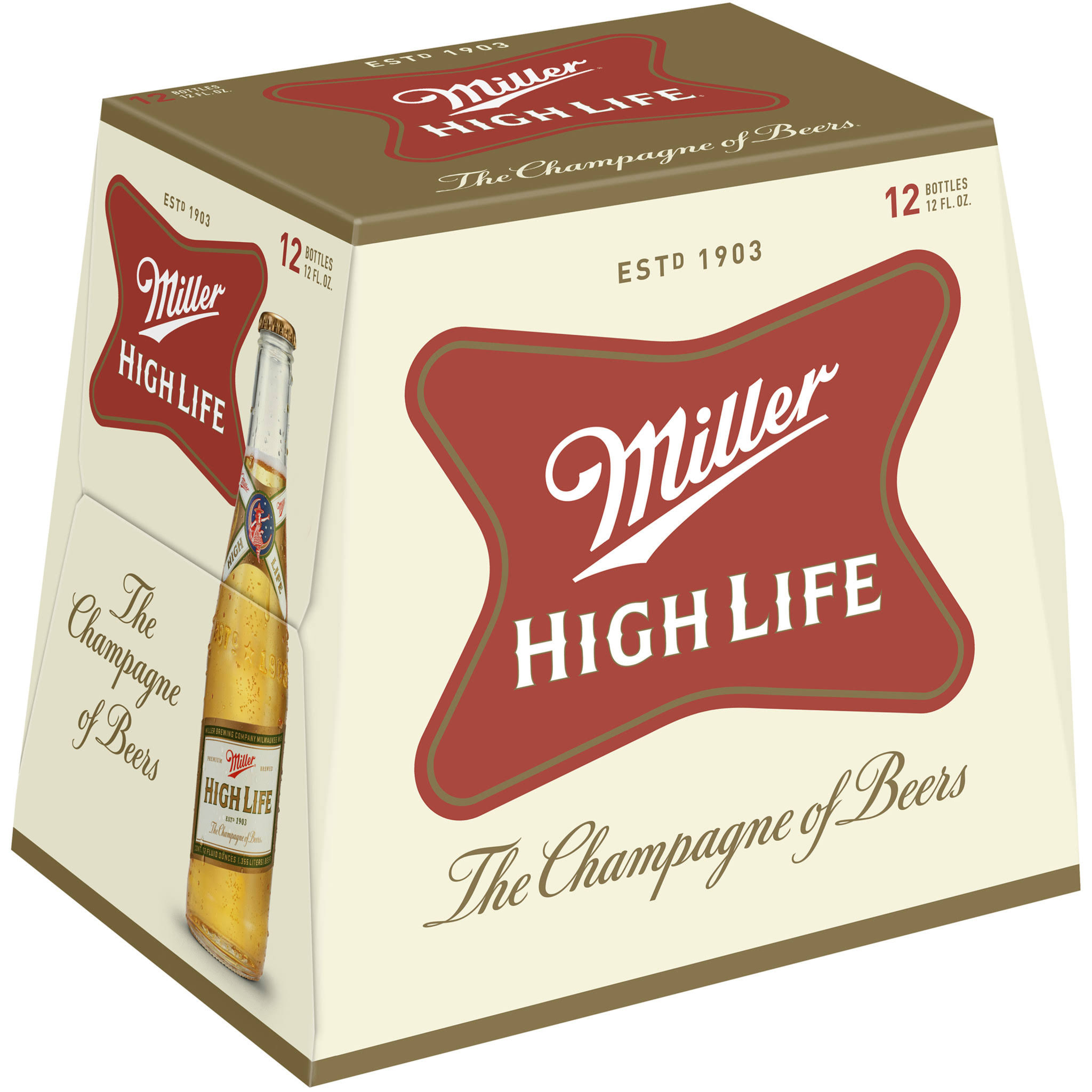 Miller High Life Beer - 12oz, 12 Pack