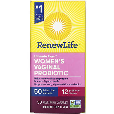 Renew Life Women's Probiotics 50 Billion Guaranteed, Probiotic Supplem