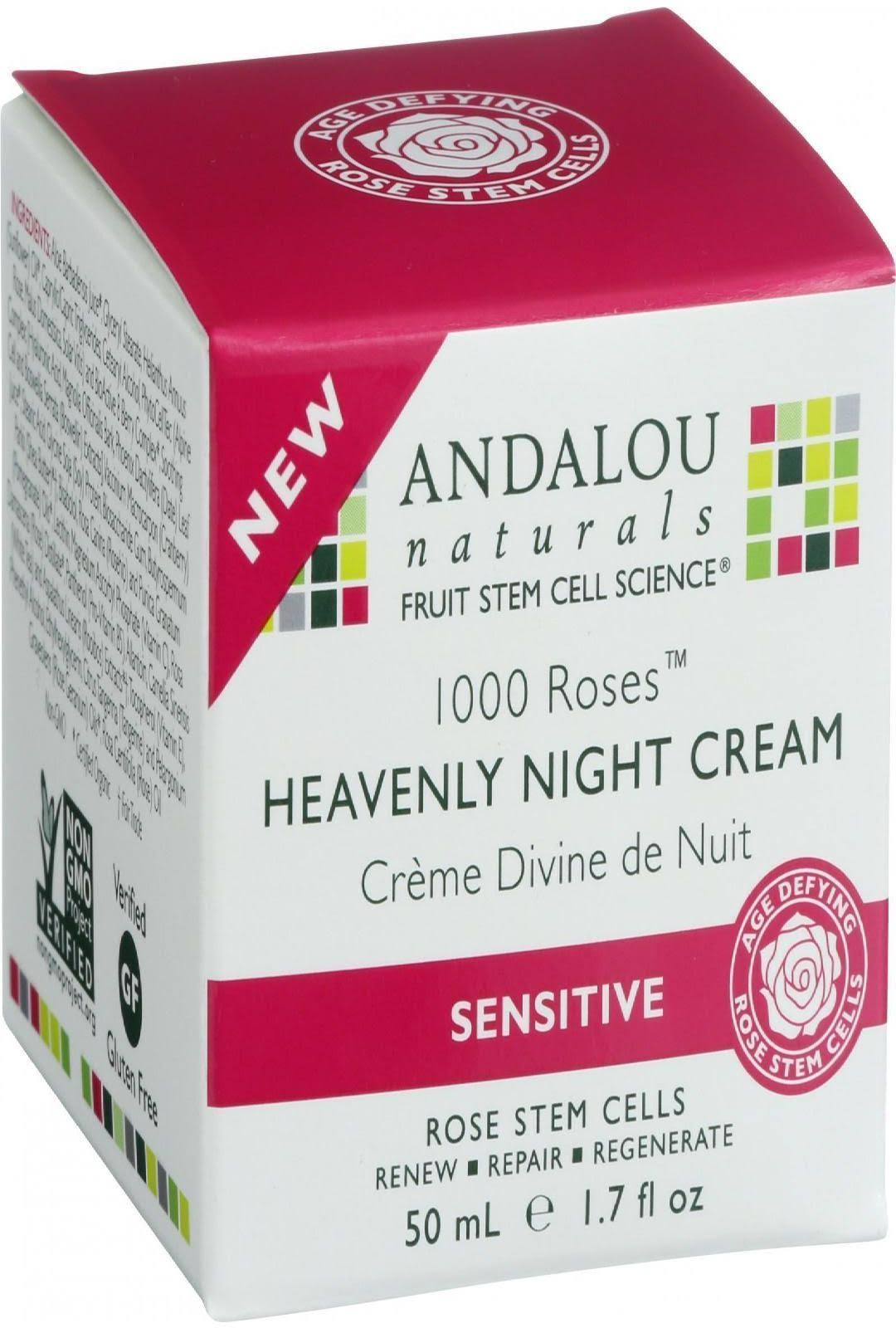 Andalou Naturals Heavenly Night Cream - 1.7oz, 1000 Roses