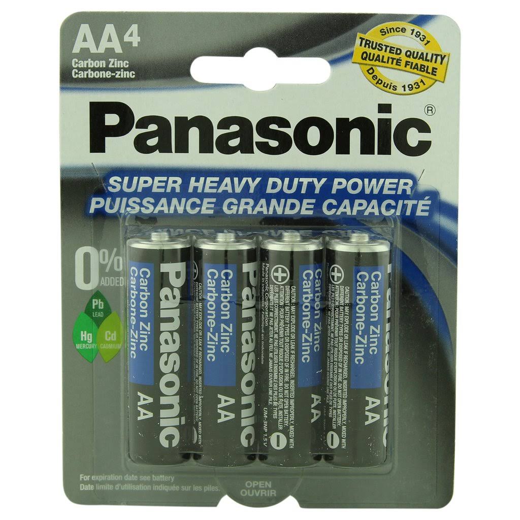 Panasonic Heavy Duty AA Battery - 4 Pack