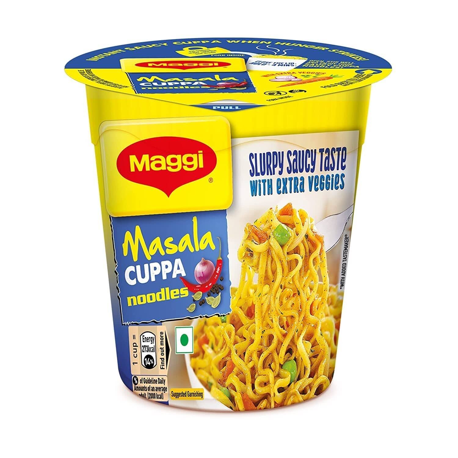 MAGGI Cuppa Noodles - Masala, Instant On-The-Go Snacks, 70 g
