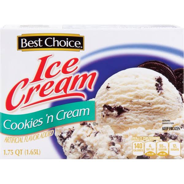 Best Choice Cookies 'N Cream Ice Cream