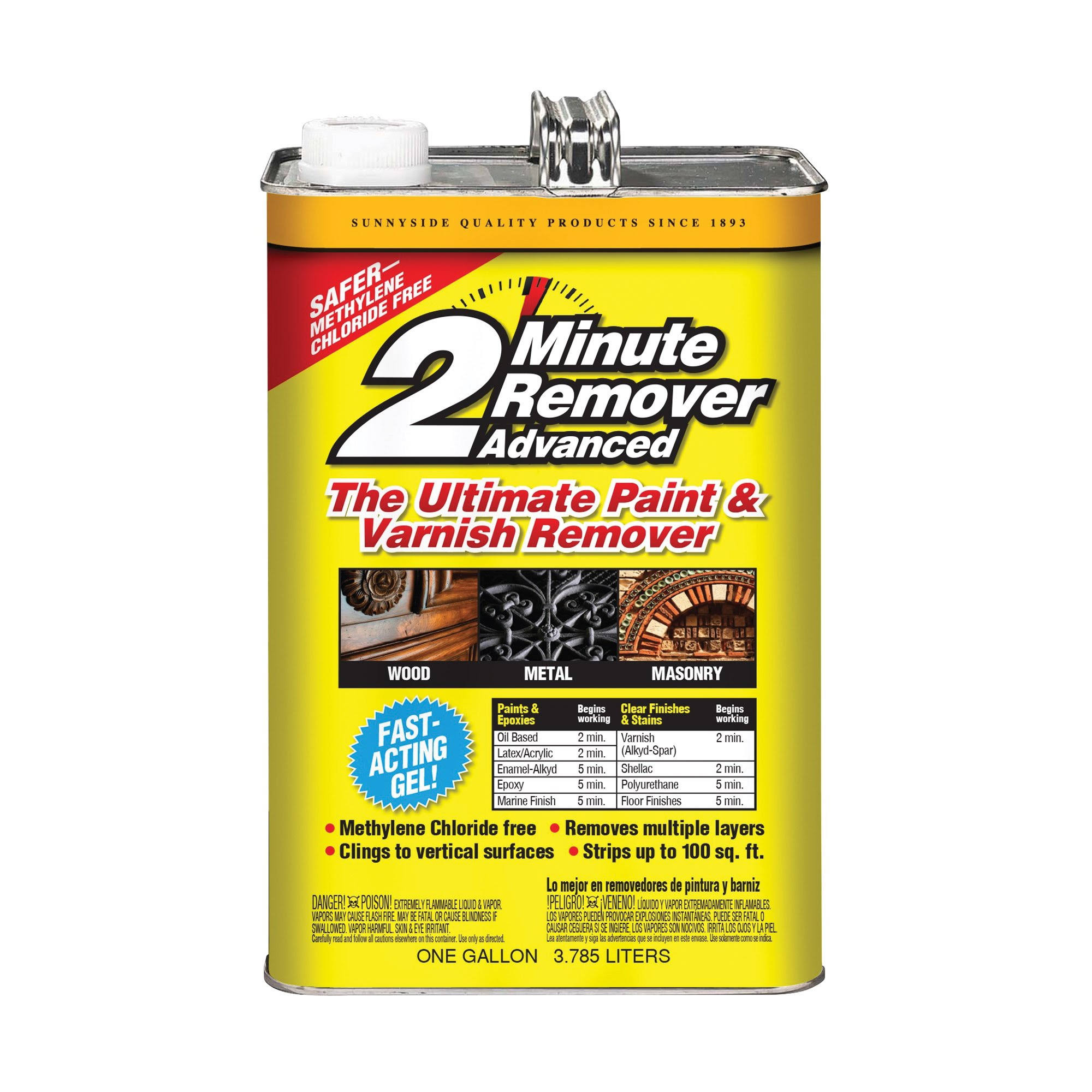 Sunnyside 2 Minute Remover Advanced Paint and Varnish Remover - 1gal