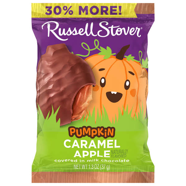 Russell Stover Pumpkin, Caramel Apple - 1.3 oz