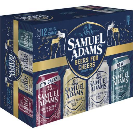 Samuel Adams Variety Can Pack - 4 Summer Ale, 4 Porch Rocker, 4 Downtime Pilsner