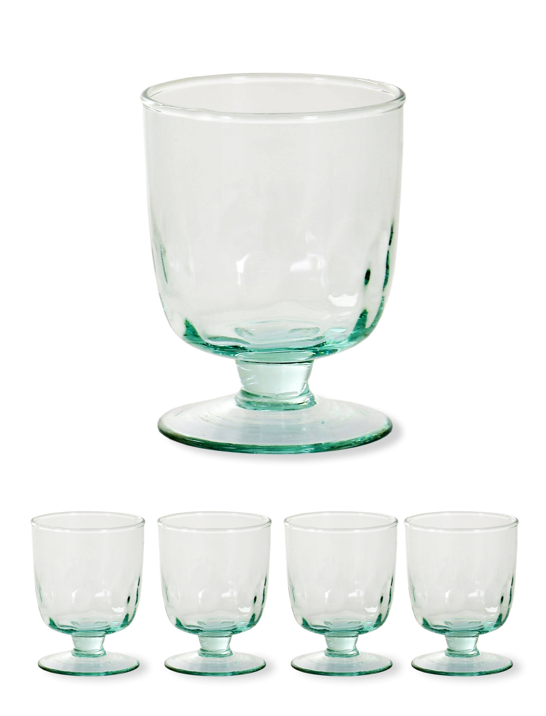 Garden Trading Set of 4 Broadwell Wine Glasses Recycled Glass