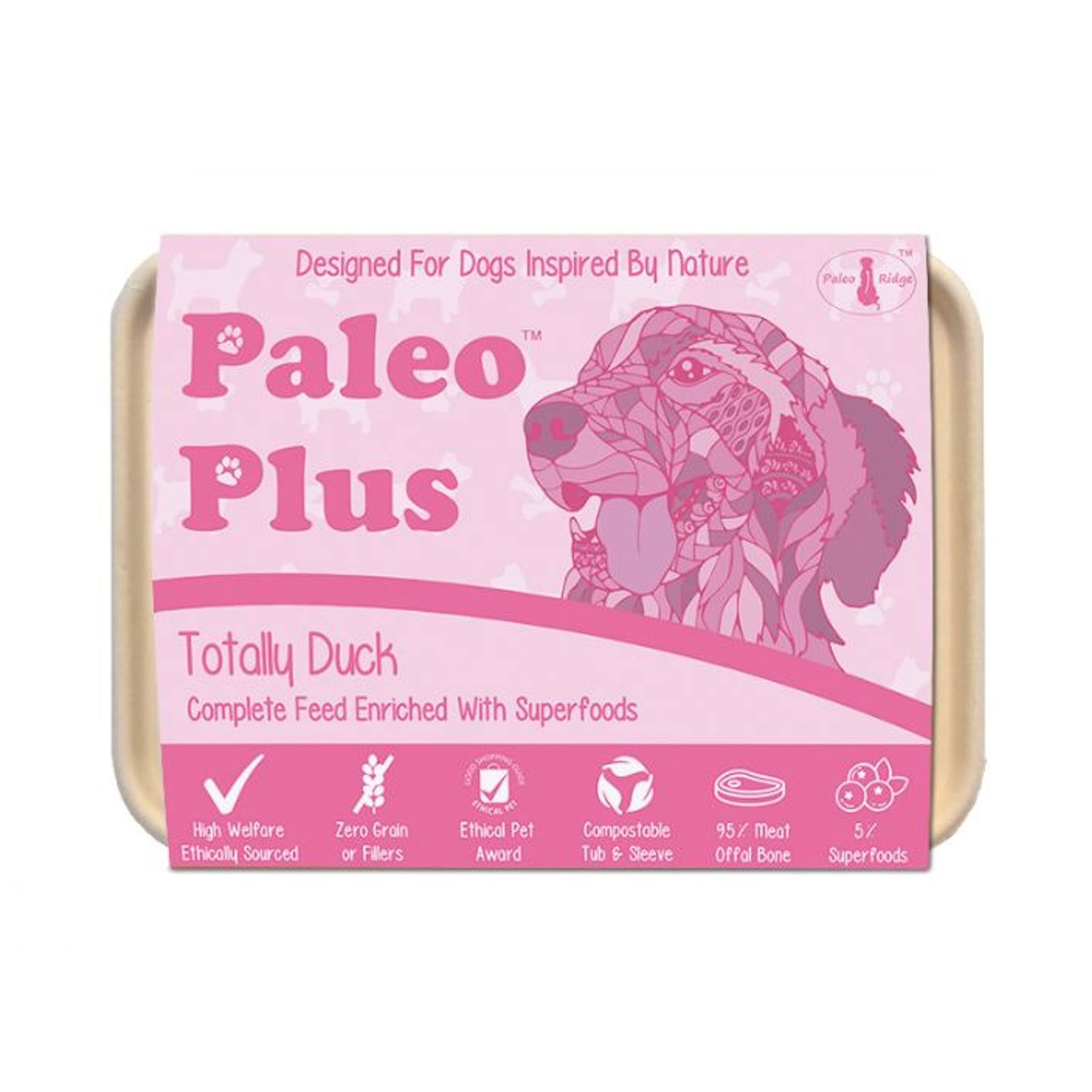 Paleo Plus Raw Dog Food - Totally Duck - 500g