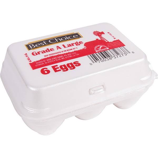 Best Choice Grade A Large Eggs - 6 ct