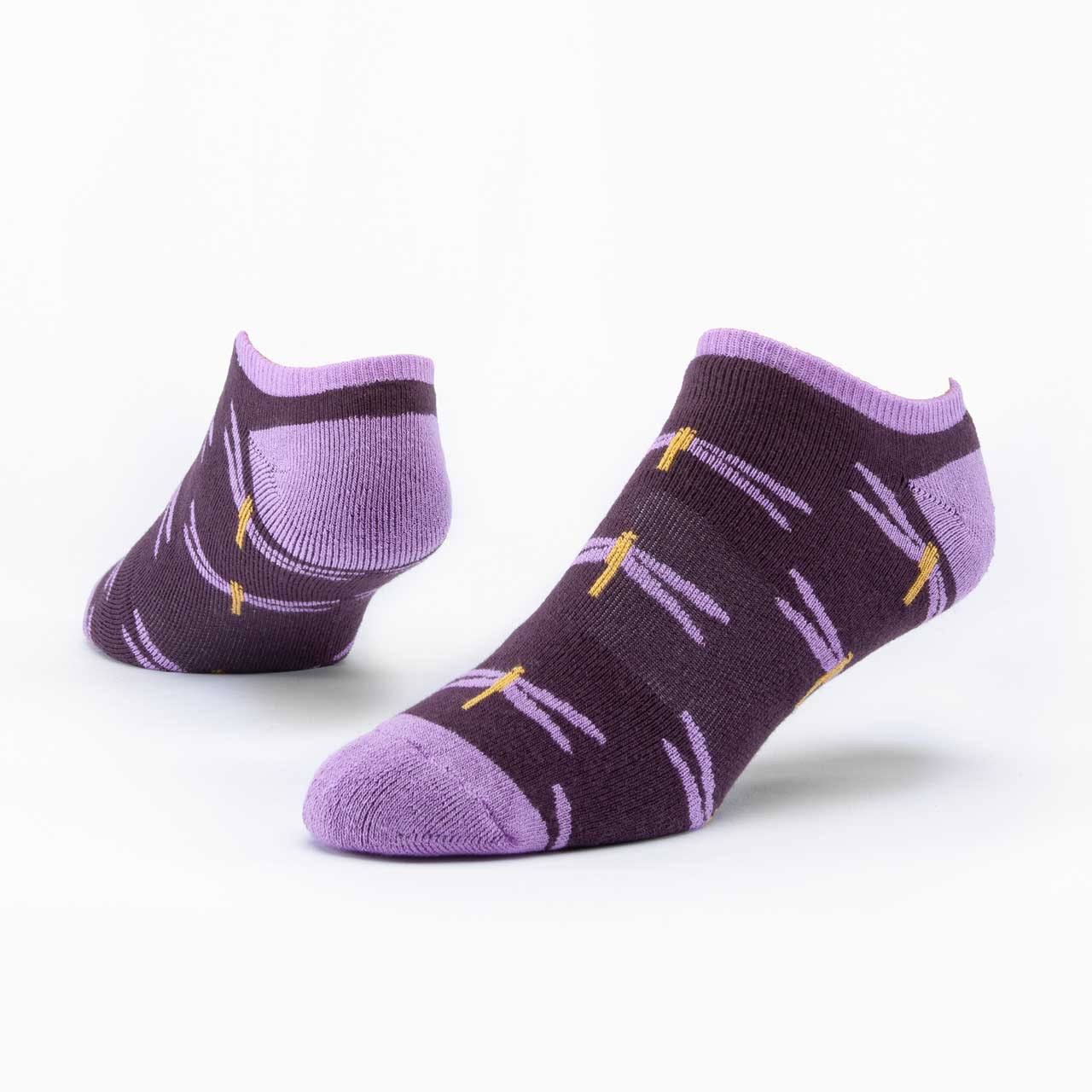 Maggie's Purple Functional Organics Footie Socks