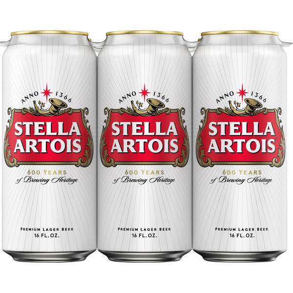 Stella Artois Beer, Lager, Premium