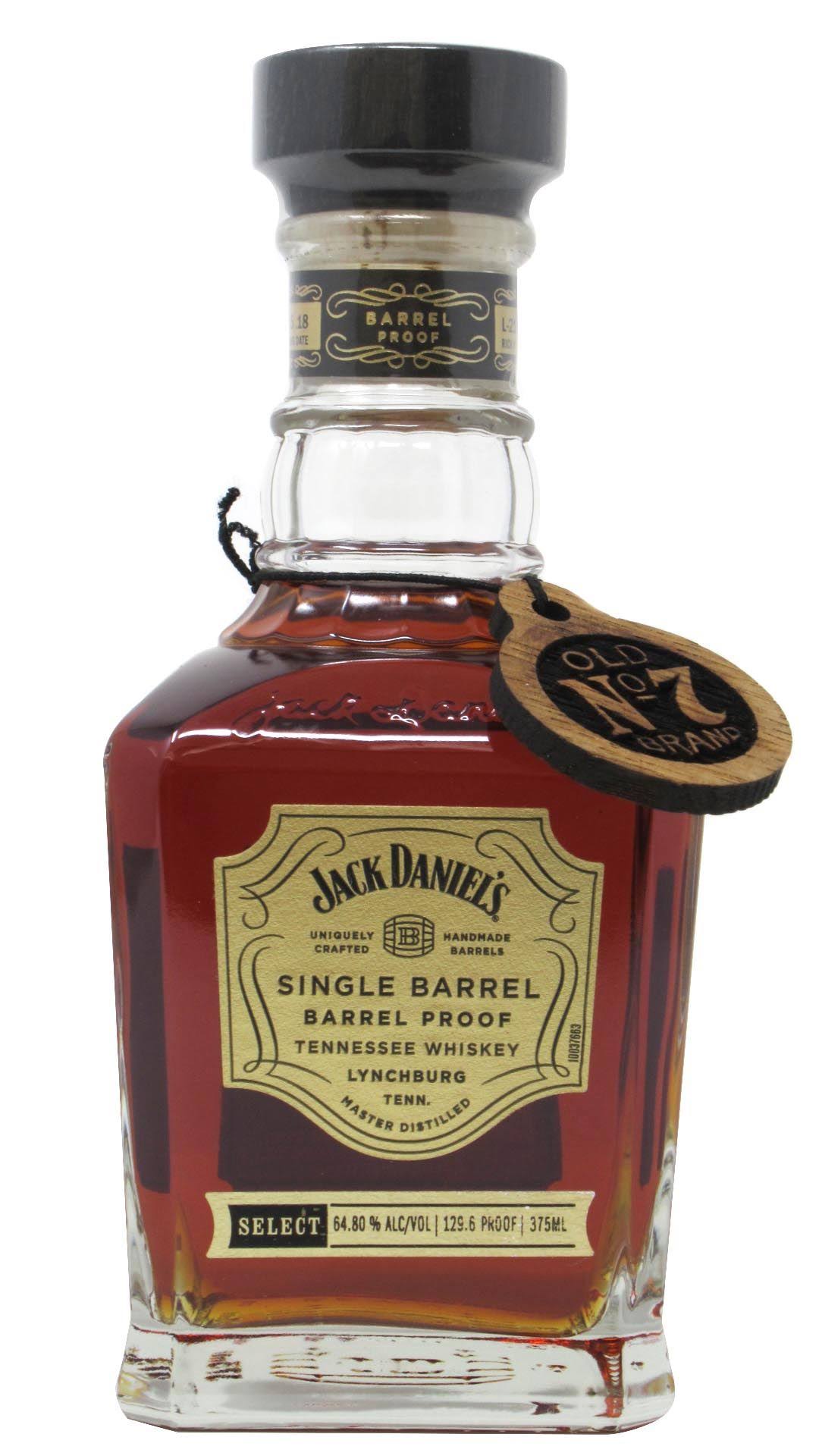 Jack Daniel's Single Barrel Barrel Proof Whiskey 375ml Bottle