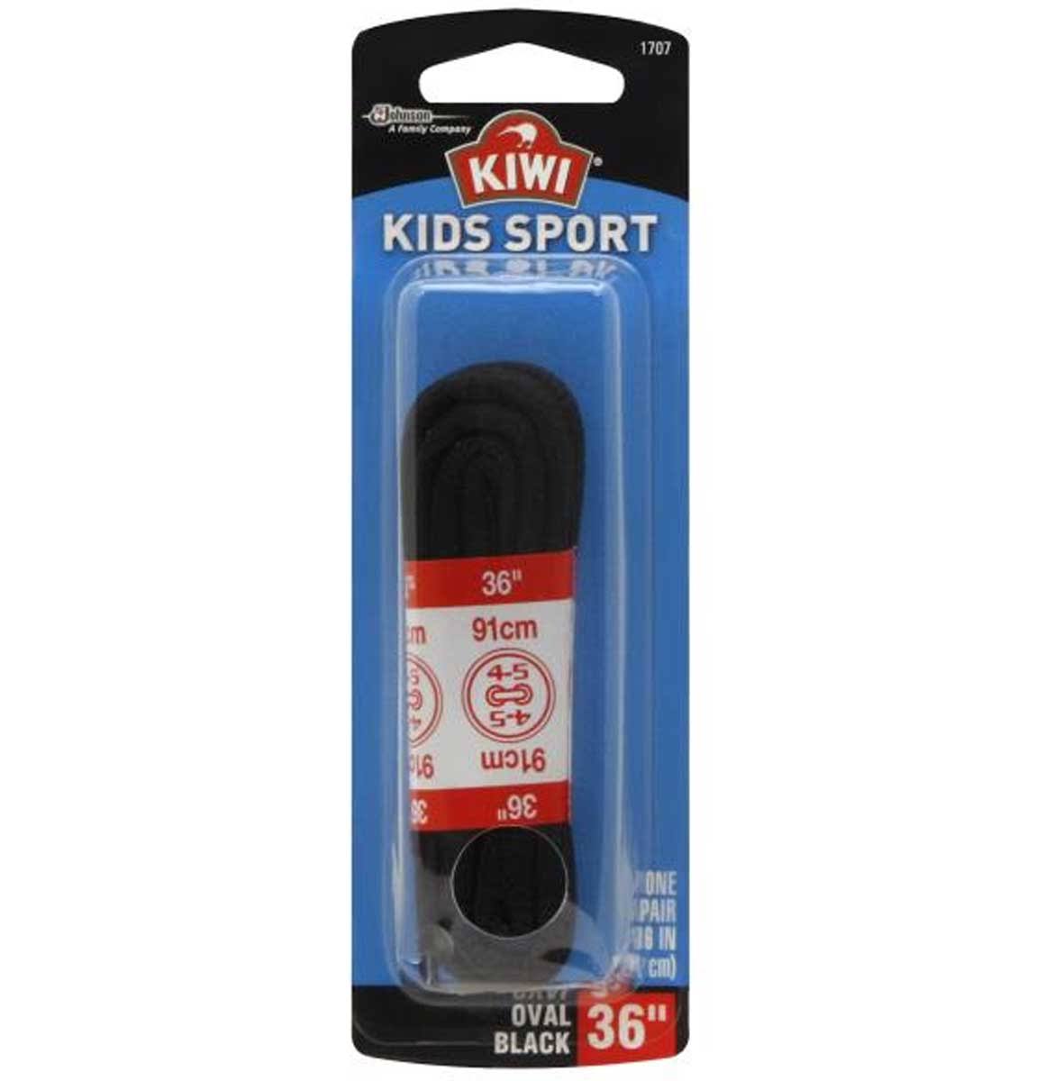 Kiwi Kid's Sport Laces - Black, 36"