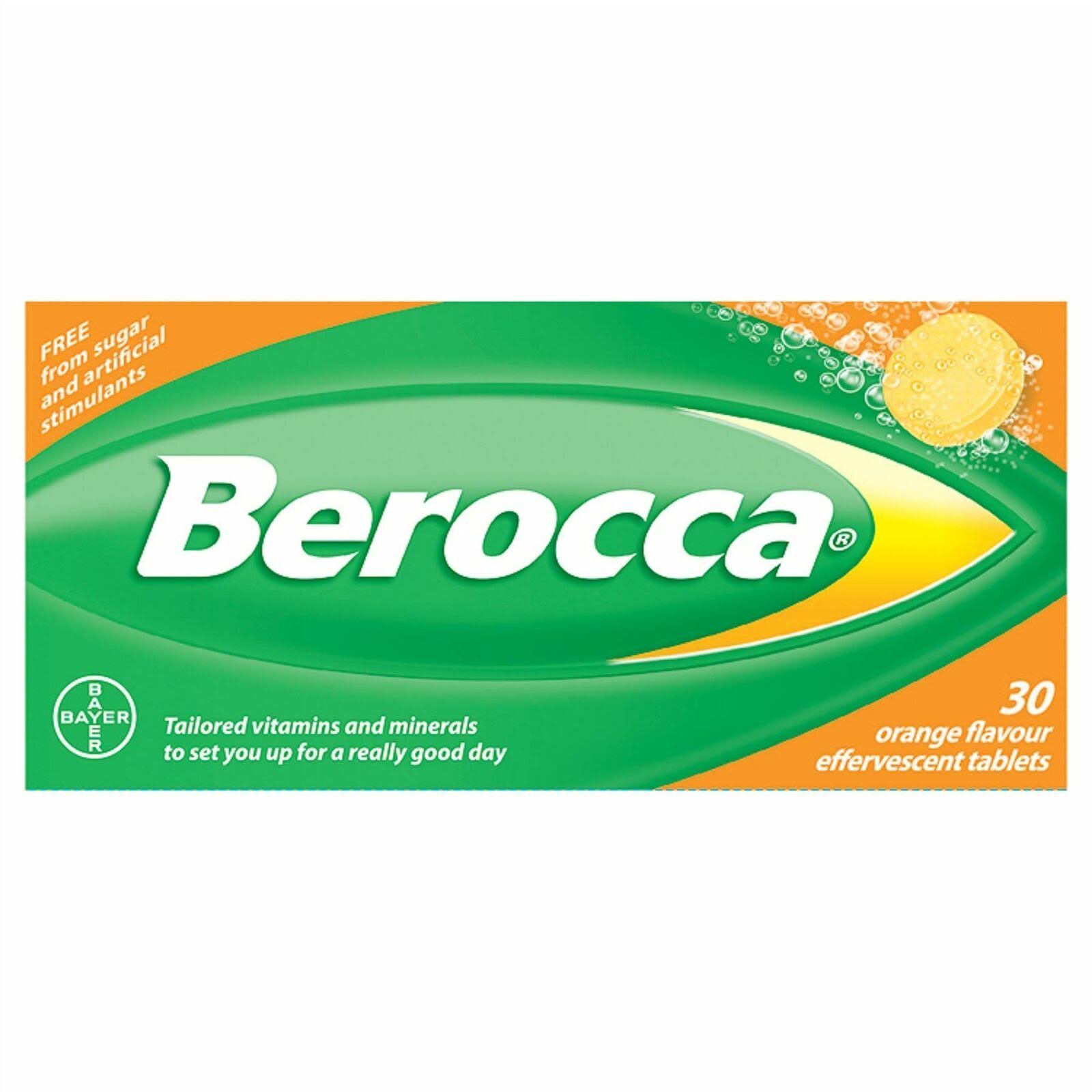 Berocca Effervescent Orange, 30 Tablets