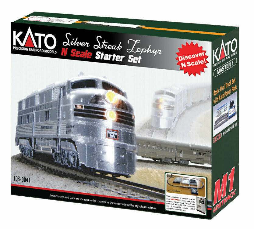 Kato 106-0041 Silver Streak Zephyr Starter Set