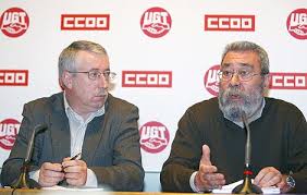Líderes de los sindicatos CCOO y UGT, en España